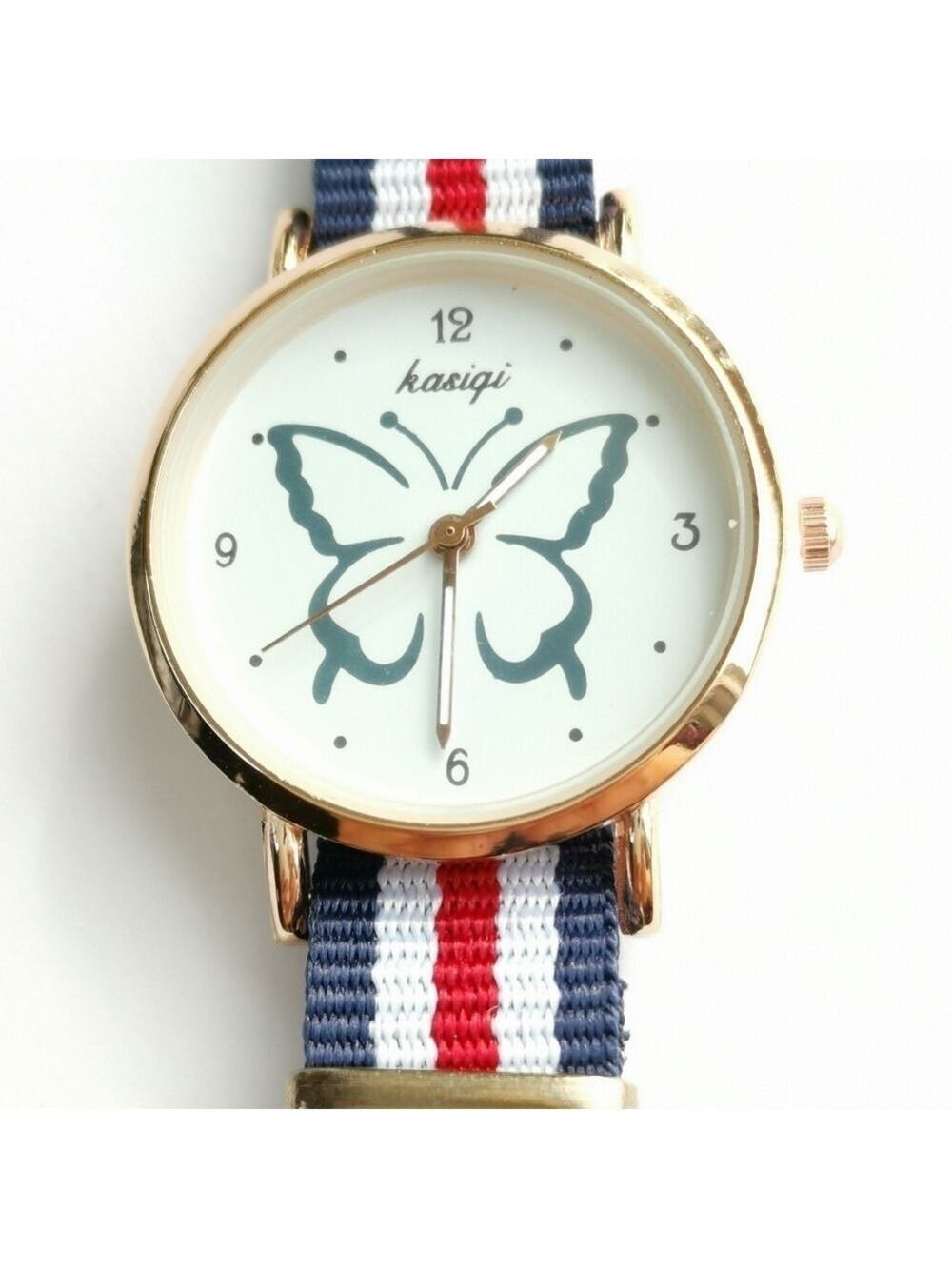 🆕 Red white and blue watch butterfly face - Picture 7 of 7